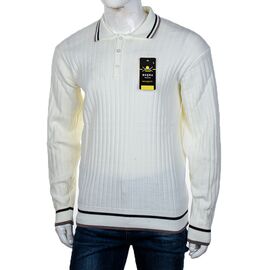 Фотография Свитер мужской M963 white р.M-2XL "STREET" недорого оптом от прямого поставщика