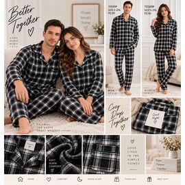 Піжама тепла жіноча 70589 black р.52-60 "Fili Wear" недорого оптом від прямого постачальника