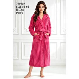Халат жіночий теплий 70661 d.pink р.58-66 "Fili Wear" недорого оптом від прямого постачальника