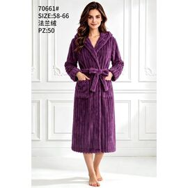 Халат жіночий теплий 70661 purple р.58-66 "Fili Wear" недорого оптом від прямого постачальника