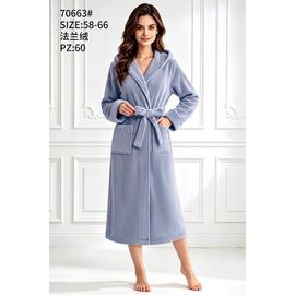 Халат жіночий теплий 70663 grey р.58-66 "Fili Wear" недорого оптом від прямого постачальника