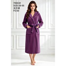 Халат жіночий теплий 70663 purple р.58-66 "Fili Wear" недорого оптом від прямого постачальника