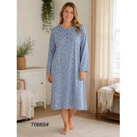Нічня жіноча 70669 l.blue р.50-58 "Fili Wear" недорого оптом від прямого постачальника