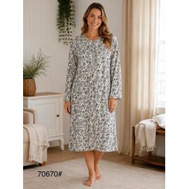Нічня жіноча 70670 grey р.50-58 "Fili Wear" недорого оптом від прямого постачальника