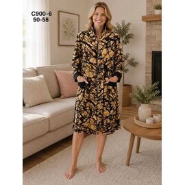 Фотография Халат женский C900-6 beige р.50-58 "Fili Wear" недорого оптом от прямого поставщика