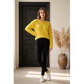 Светр жіночий 26805 yellow р.44-48 "Kosta" недорого оптом від прямого постачальника