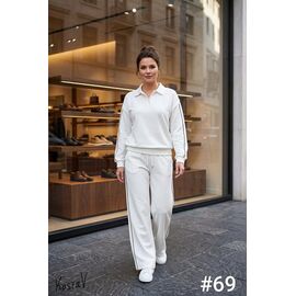 Костюм спортивний жіночий теплий 69 white р.M-XL "Kosta" недорого оптом від прямого постачальника