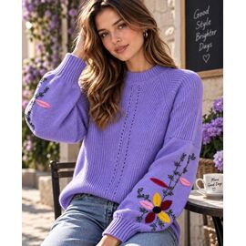 Светр жіночий 717 lilac р.42-48 "Kosta" недорого оптом від прямого постачальника