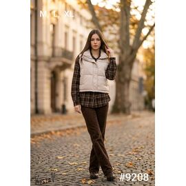 Жилетка жіноча 9208 l.beige р.M-XL "Kosta" недорого оптом від прямого постачальника