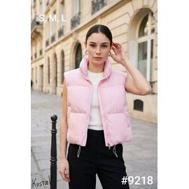 Жилетка жіноча 9218 pink р.S-L "Kosta" недорого оптом від прямого постачальника