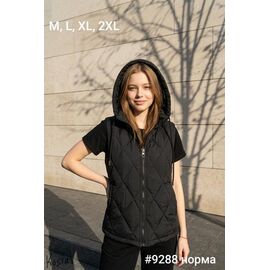 Жилетка жіноча 9288 black р.M-2XL "Kosta" недорого оптом від прямого постачальника