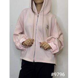 Кофта спортивна жіноча 9796 pink р.42-52 "Kosta" недорого оптом від прямого постачальника