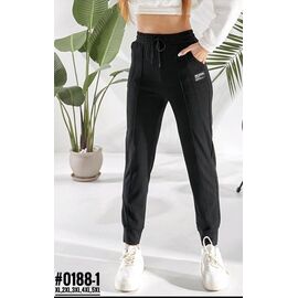 Фотография Штаны спортивные женские 0188-1 black р.XL-5XL "JEANS KIDS" недорого оптом от прямого поставщика