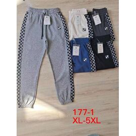 Фотография Штаны спортивные женские 177-1 mix р.XL-5XL "JEANS KIDS" недорого оптом от прямого поставщика