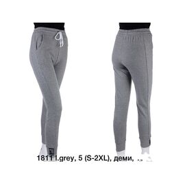 Фотография Штаны спортивные женские 1811 grey р.S-2XL "JEANS KIDS" недорого оптом от прямого поставщика