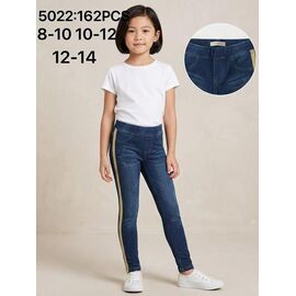Лосини дитячі теплі на дівчинку 5022 blue р.6-10 "JEANS KIDS" недорого оптом від прямого постачальника