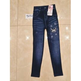 Лосини дитячі теплі на дівчинку 5032 blue р.6-10 "JEANS KIDS" недорого оптом від прямого постачальника