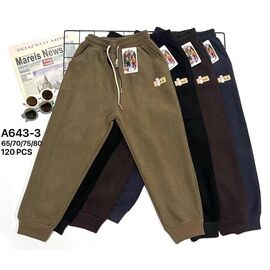 Штани дитячі спортивні на дівчинку A643-3 mix р.65-80 "JEANS KIDS" недорого оптом від прямого постачальника