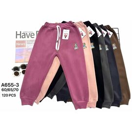 Штани дитячі спортивні на дівчинку A655-3 mix р.60-70 "JEANS KIDS" недорого оптом від прямого постачальника