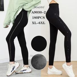 Лосини жіночі теплі A9030-2 black р.XL-6XL "JEANS KIDS" недорого оптом від прямого постачальника