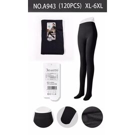 Колготи жіночі теплі A943 black р.XL-6XL "JEANS KIDS" недорого оптом від прямого постачальника
