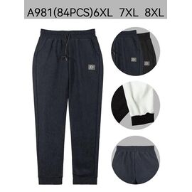 Штани спортивні жіночі теплі A981 mix р.6XL-8XL "JEANS KIDS" недорого оптом від прямого постачальника