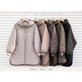 Куртка жіноча демісезонна 23-551 l.grey р.52-60 "Yafeier" недорого оптом від прямого постачальника