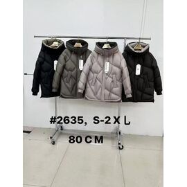 Фотография Куртка женская зимняя 2635 brown р.S-2XL "Yafeier" недорого оптом от прямого поставщика