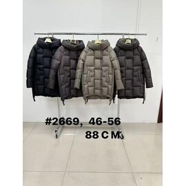 Фотография Куртка женская зимняя 2669 d.grey р.46-56 "Yafeier" недорого оптом от прямого поставщика