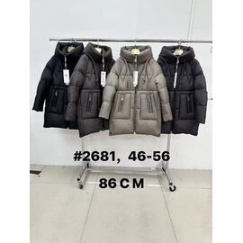 Фотография Куртка женская зимняя 2681 brown р.46-56 "Yafeier" недорого оптом от прямого поставщика