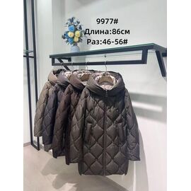 Куртка жіноча зимова 9977 beige р.46-56 "Yafeier" недорого оптом від прямого постачальника