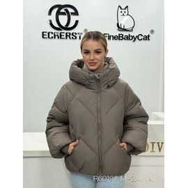 Куртка жіноча зимова R6018 grey р.M-2XL "Yafeier" недорого оптом від прямого постачальника