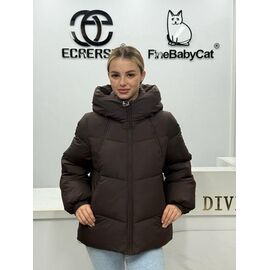 Куртка жіноча зимова R6019 brown р.M-2XL "Yafeier" недорого оптом від прямого постачальника
