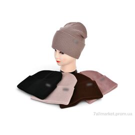 Фотография Женская шапка Зима FM017-1 подвійна mix (5 шт. р.сетка 56-60) "Angelica" недорого оптом от прямого поставщика