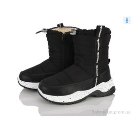 Дутики дитячі утеплені Зима D6908P-1 black (6 пар р.32-37) "Clibee-ShoSho" недорого оптом від прямого постачальника