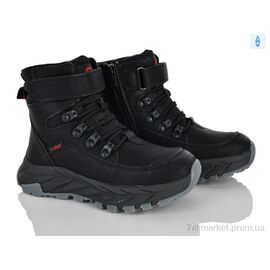 Фотография Ботинки детские удобные зима HC527 black-red (6 пар р.32-37) "Clibee-ShoSho" недорого оптом от прямого поставщика