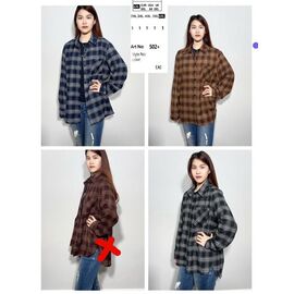 Фотография Рубашка тёплая женская 502+ black р.2XL-6XL "BASE" недорого оптом от прямого поставщика