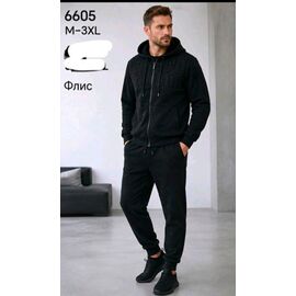 Фотография Костюм спортивный мужской 6605A black р.M-3XL "ZERO" недорого оптом от прямого поставщика