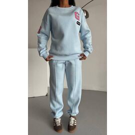 Фотография Костюм спортивный женский 03 l.blue р.S-L "Karon" недорого оптом от прямого поставщика