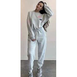 Фотография Костюм спортивный женский 03 l.grey р.S-L "Karon" недорого оптом от прямого поставщика