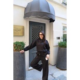 Фотография Костюм спортивный женский 5845 black р.S-L "Karon" недорого оптом от прямого поставщика