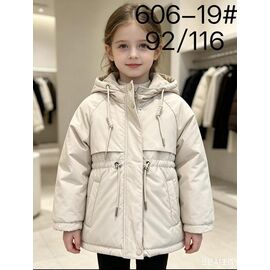 Фотография Куртка детская демисезонная на девочку 606-19 l.beige р.80-104 "WHITE" недорого оптом от прямого поставщика
