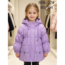 Фотография Куртка детская демисезонная на девочку 606-27 lilac р.80-104 "WHITE" недорого оптом от прямого поставщика