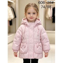 Фотография Куртка детская демисезонная на девочку 606-28 l.pink р.80-104 "WHITE" недорого оптом от прямого поставщика