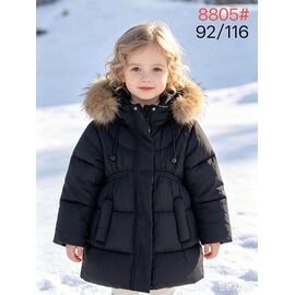Фотография Курка детская зимняя на девочку 8805 black р.80-104 "WHITE" недорого оптом от прямого поставщика