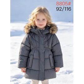 Фотография Курка детская зимняя на девочку 8805 grey р.80-104 "WHITE" недорого оптом от прямого поставщика