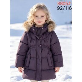 Фотография Курка детская зимняя на девочку 8805 purple р.80-104 "WHITE" недорого оптом от прямого поставщика