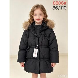 Фотография Курка детская зимняя на девочку 8806 black р.86-110 "WHITE" недорого оптом от прямого поставщика