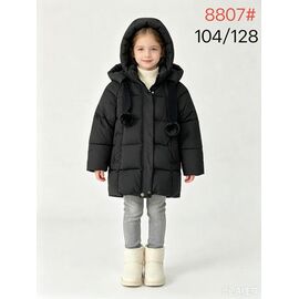 Фотография Курка детская зимняя на девочку 8807 black р.104-128 "WHITE" недорого оптом от прямого поставщика