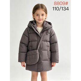 Фотография Курка детская зимняя на девочку 8809 grey р.92-116 "WHITE" недорого оптом от прямого поставщика